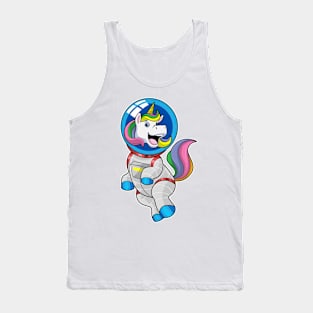 Unicorn as Astronaut in Space Tank Top